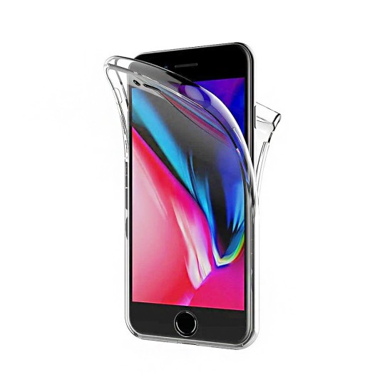 360º Silicon Case for Apple iPhone 7 Plus/8 Plus Transparent